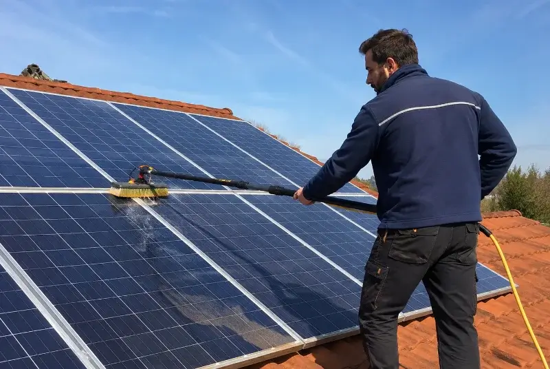 Nettoyage et entretien de panneaux solaires à Pérouges