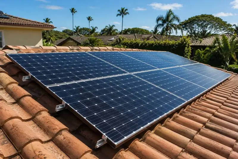 Installation de panneaux solaires à Pérouges